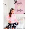 Mud Pie girls Sparkle Ghosts Sweatshirt(Pink)