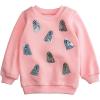 Mud Pie girls Sparkle Ghosts Sweatshirt(Pink)