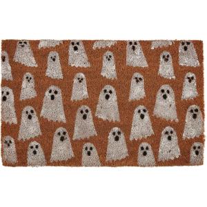 Mud Pie Glow Ghost Doormat; 18″ x 29″