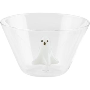 Mud Pie Halloween Candy Bowl, Ghost, 3″ x 5″ dia