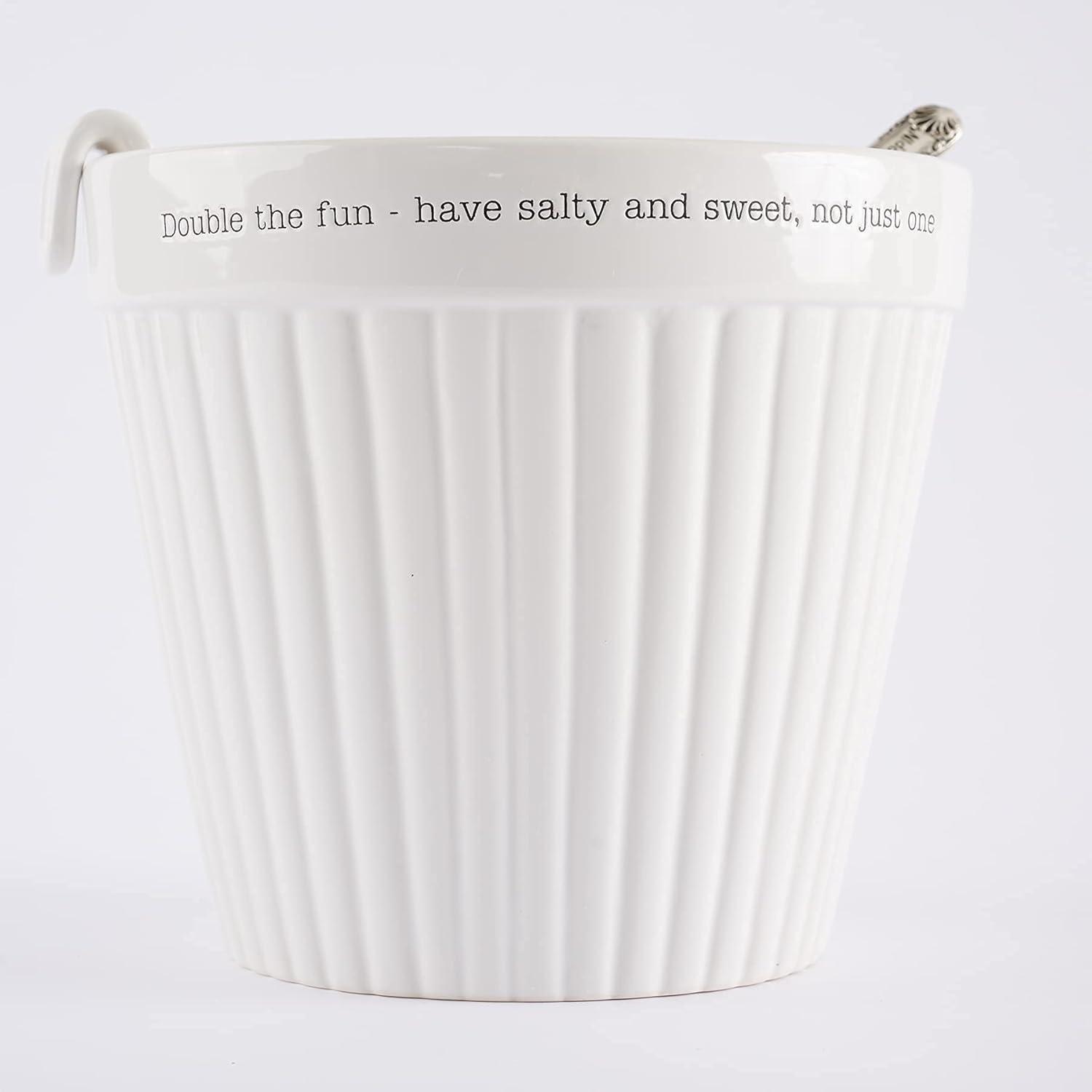 image:imageMud Pie Circa Popcorn and Candy Bowl White 775 x 575 dia