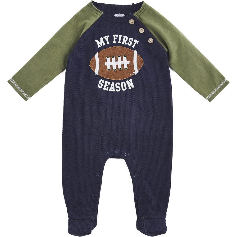 image:imageMud Pie Baby Boys Football SleeperBlue