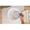 Mud Pie Circa Deviled Egg Chiller Set, White, 2″ x 10″ dia