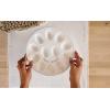 Mud Pie Circa Deviled Egg Chiller Set, White, 2″ x 10″ dia