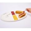Mud Pie Circa Hamburger and Hot Dog Platter, White, 12″ x 18″