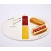 Mud Pie Circa Hamburger and Hot Dog Platter, White, 12″ x 18″