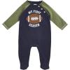 Mud Pie Baby Boys’ Football Sleeper(Blue)