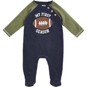Mud Pie Baby Boys’ Football Sleeper(Blue)