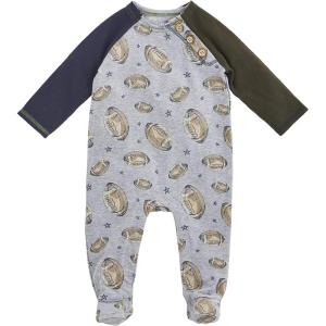 Mud Pie Baby Boys’ Football Sleeper(Gray)