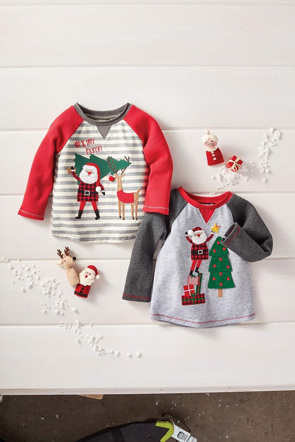 image:imageMud Pie Baby Boys Santa with Star TeeGray