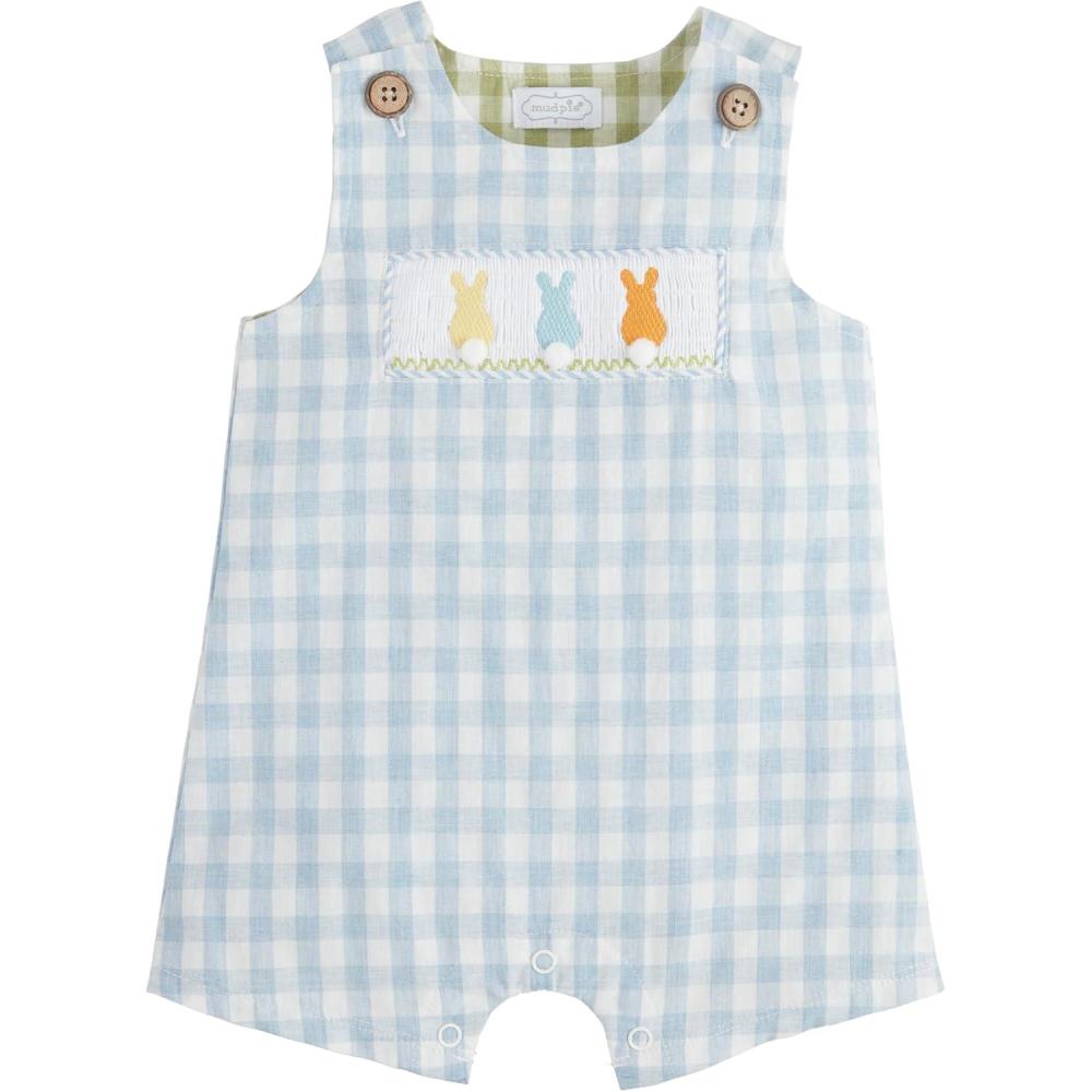 image:imageMud Pie Baby Boys Mud Pie Childrens Gingham Bunny Jon JonBlue Gingham