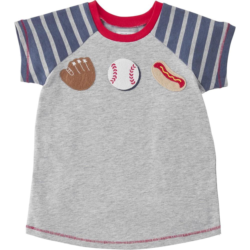 image:imageMud Pie Baby Boys Sport Appliqu TeeGray