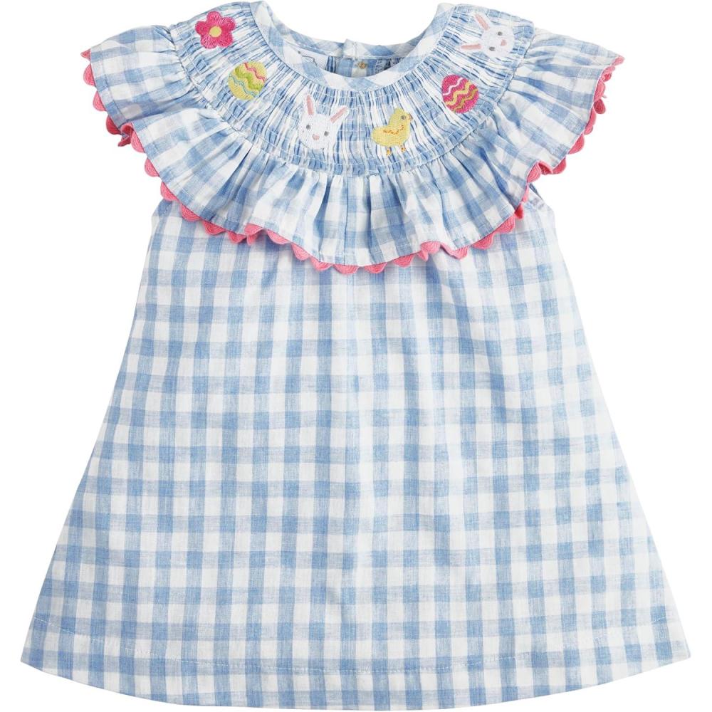 image:imageMud Pie Baby Girls Mud Pie Childrens Easter Smocked Baby DressGingham