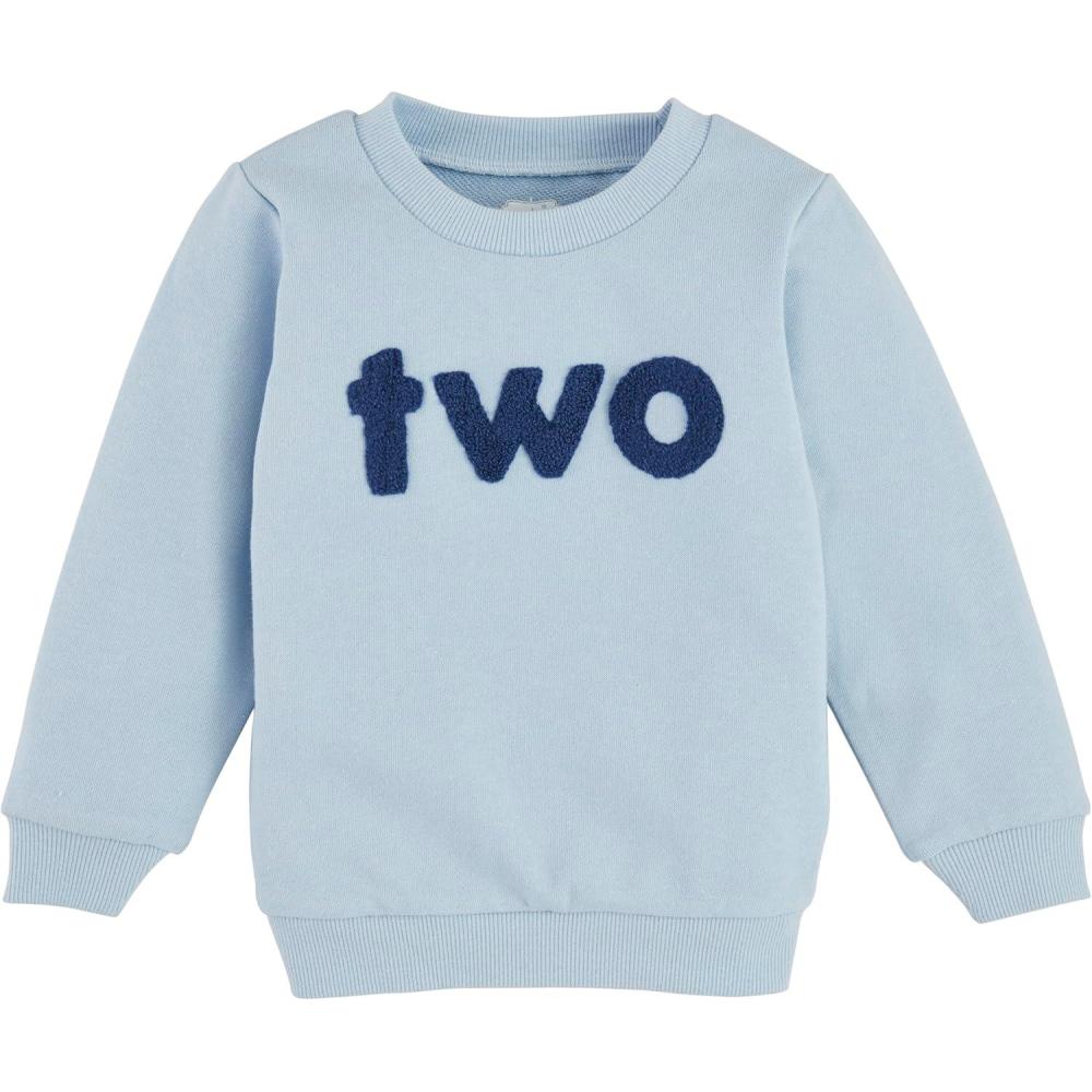 image:imageMud Pie Childrens Birthday Sweatshirt Two Year 1218M Grey