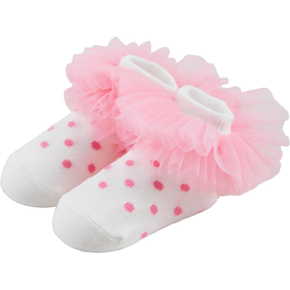 image:imageMud Pie Childrens Pink Dot Tutu Socks 012M