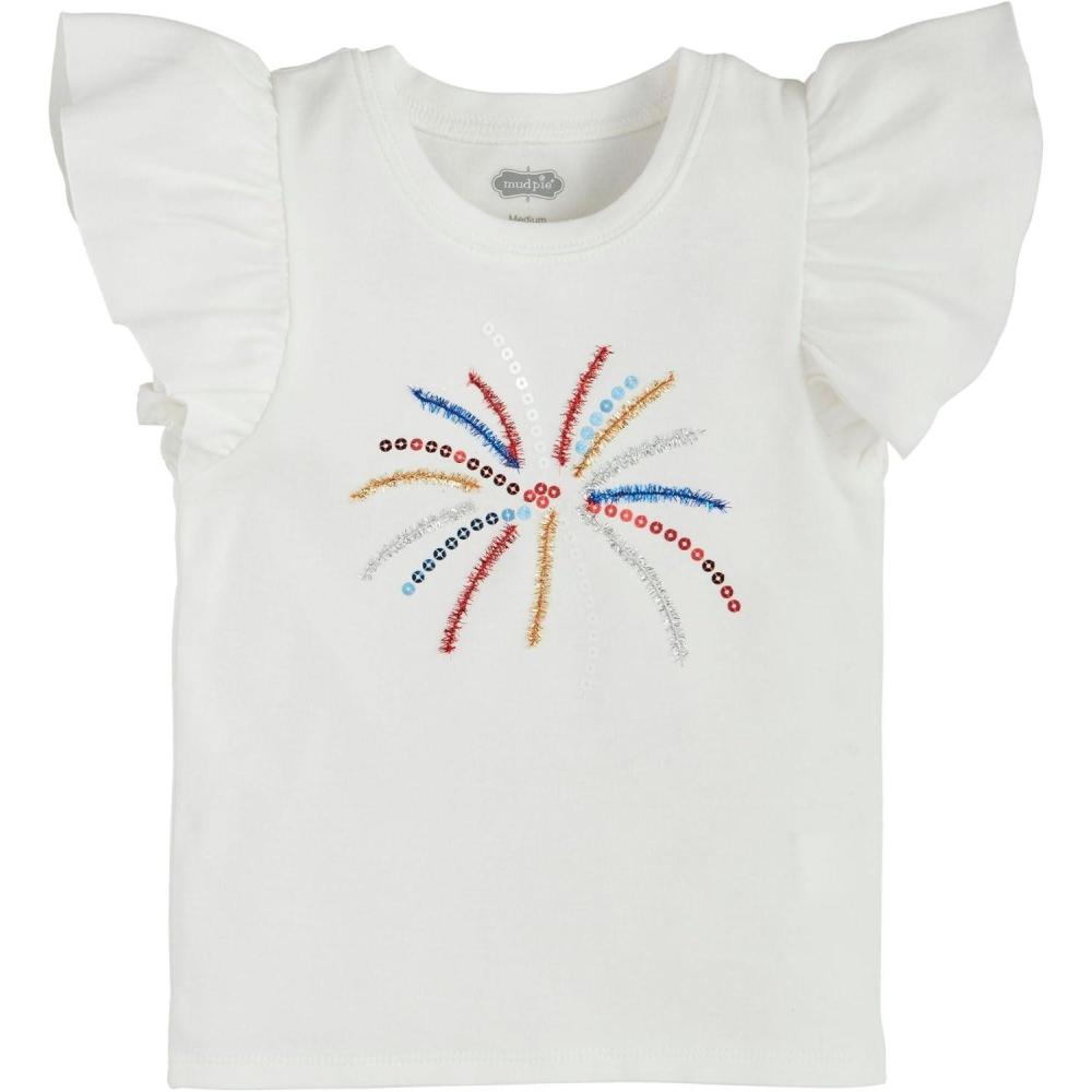 image:imageMud Pie Girls Childrens Firework Tinsel ShirtFirework