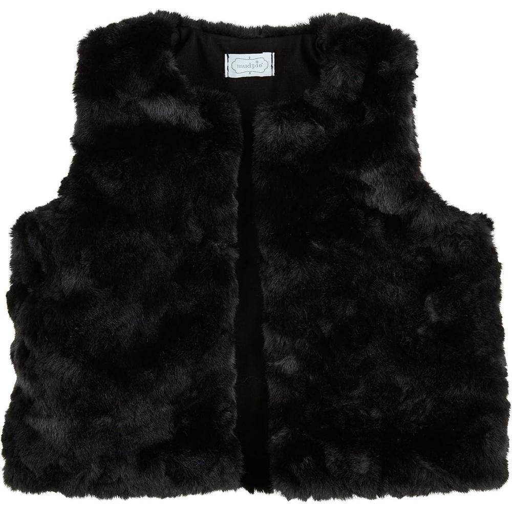 image:imageMud Pie Girls Mud Pie Girls Fur VestBlack