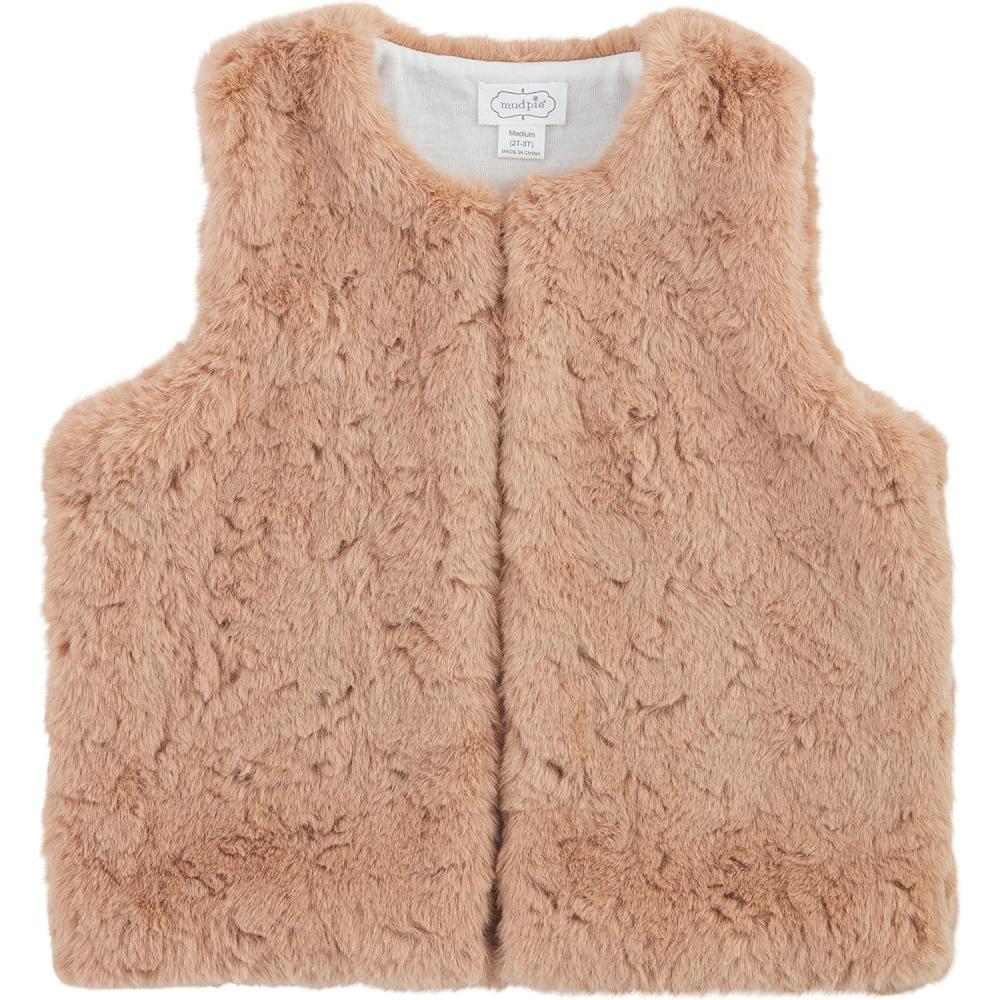 image:imageMud Pie Girls Mud Pie Girls Fur VestTan