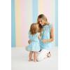 Mud Pie Girls Mud Pie Girls Blue Mini Lula Eyelet Dress;Dress(Blue Lula Eyelet)