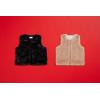 Mud Pie Girls’ Mud Pie Girls Fur Vest(Black)