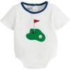 Mud Pie Baby Boys Children’s Boy White Golf Crawler(White)