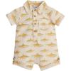 Mud Pie Baby Boys’ Mud Pie Children’s Linen Fish Romper(Fish Print)