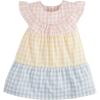 Mud Pie Baby Girls’ Mud Pie Children’s Mixed Gingham Dress(Gingham)