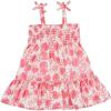 Mud Pie Baby Girls’ Mud Pie Children’s Smocked Floral Dress(Pink Ground Floral)