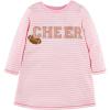 Mud Pie Baby Girls’ Mud Pie Girls Dress(Pink Football)