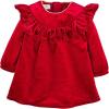 Mud Pie Baby Girls’ Mud Pie Girls Dress(Red Velvet)