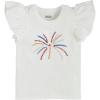 Mud Pie Girls Children’s Firework Tinsel Shirt(Firework)
