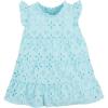 Mud Pie Girls Mud Pie Girls Blue Mini Lula Eyelet Dress;Dress(Blue Lula Eyelet)