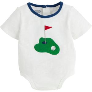 Mud Pie Baby Boys Children’s Boy White Golf Crawler(White)