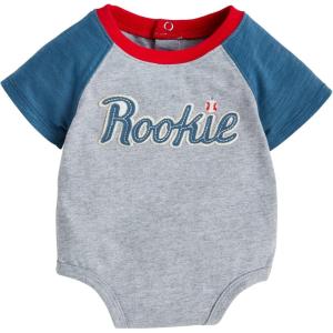 Mud Pie Baby Boys’ Mud Pie Children’s Baseball Crawler(Grey)