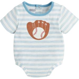 Mud Pie Baby Boys’ Mud Pie Children’s Baseball Crawler(Stripe)