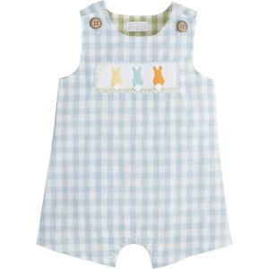 Mud Pie Baby Boys’ Mud Pie Children’s Gingham Bunny Jon Jon(Blue Gingham)