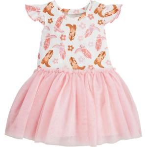 Mud Pie Baby Girls’ Mud Pie Children’s Cowboy Print Tutu Dress(Cowboy Print)