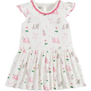 Mud Pie Baby Girls’ Mud Pie Children’s Golf Print Tshirt Dress(Golf Print)
