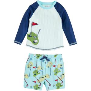 Mud Pie Boys Boys Rash Guard Set(Golf)