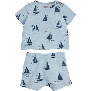 Mud Pie Children’s Sailboat Baby Short Set; 3-6M