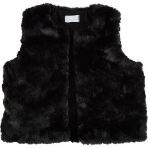Mud Pie Girls’ Mud Pie Girls Fur Vest(Black)