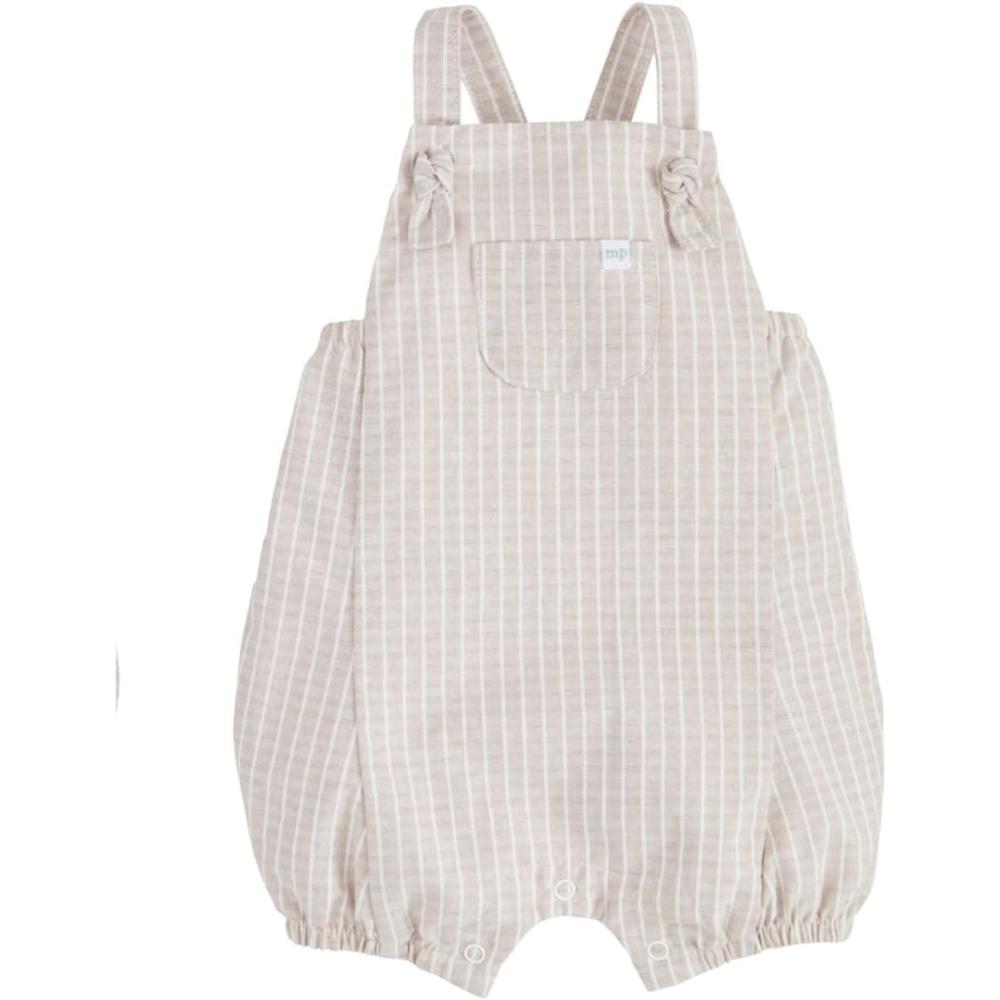 image:imageMud Pie Baby Boys Mud Pie Childrens Tan Stripe RomperBrown