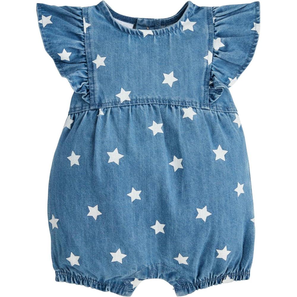 image:imageMud Pie Baby Girls Childrens Denim Star RomperStars