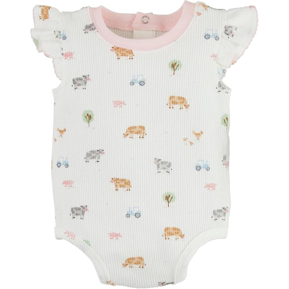 image:imageMud Pie Baby Girls Childrens Farm Print CrawlerDitsy Farm Print
