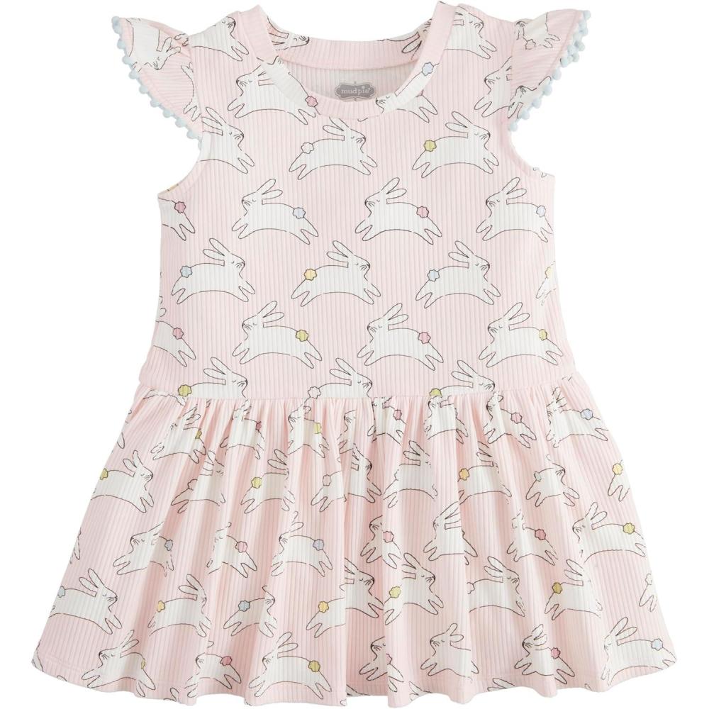 image:imageMud Pie Baby Girls Mud Pie Childrens Bunny Print Tshirt DressBunny Print