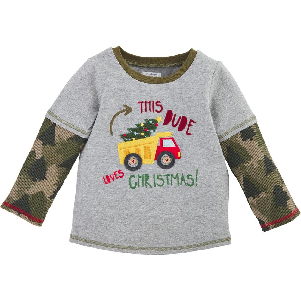 image:imageMud Pie Boys Boys Tee Christmas DudeChristmas Dude