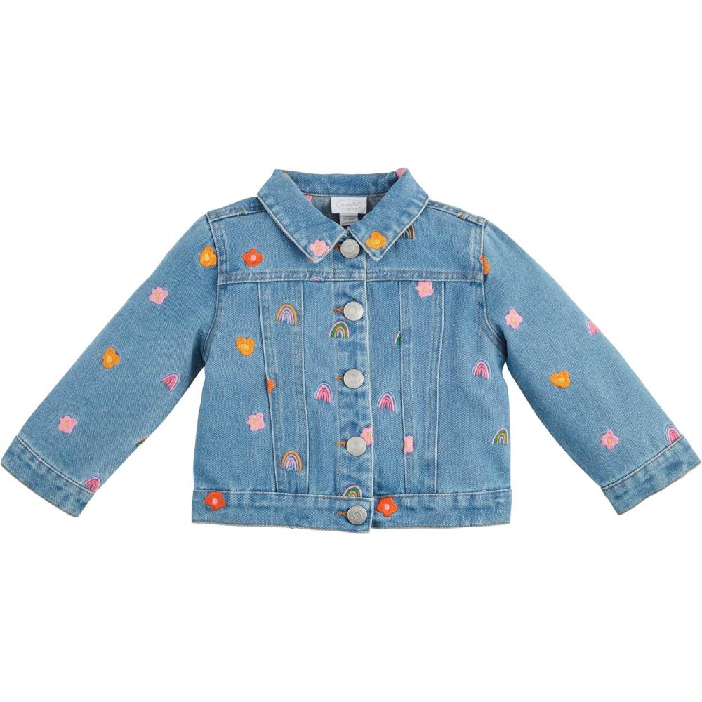 image:imageMud Pie Girls Mud Pie Childrens Floral Embroidered JacketRainbow Floral