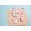 Mud Pie Baby Girls Children’s Rainbow Stripe Reversible 3pc(Multi)
