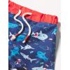 Mud Pie Boys’ Shark Swim Trunks(Blue)