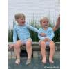 Mud Pie Children’s Seersucker Rashguard Set; 4T-5T